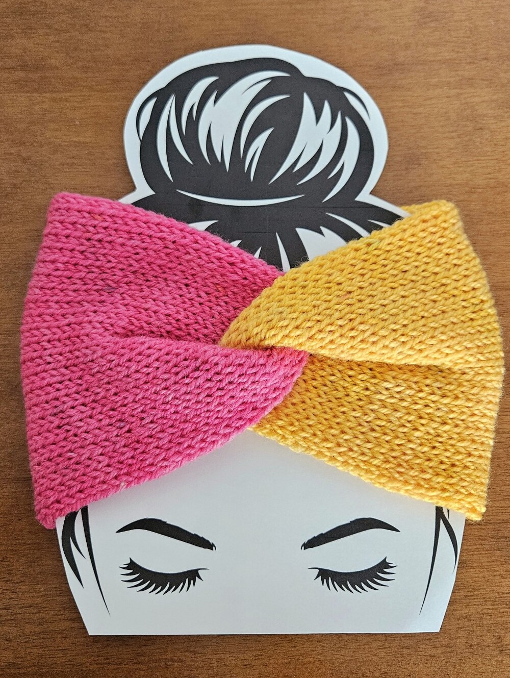 Two Toned Twisted Headband | Womens Winter Ear Warmer | Adult Knit Headwrap